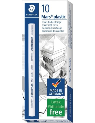 Gomme de rechange en plastique Staedtler Mars pour porte-gomme 528 50