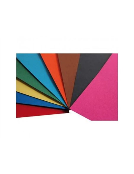 Papier dessin clairefontaine cartoline 50x65cm 130g coloris assortis paquet 25 feuilles.