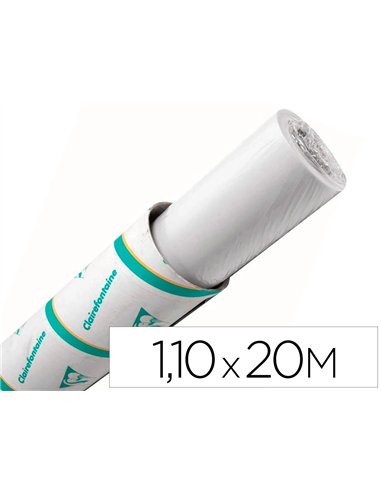 Rouleau papier calque clairefontaine 90/95gr 1,10x20m.