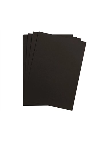 Feuille papier clairefontaine maya 270g 500x700mm coloris noir paquet 25 unites.