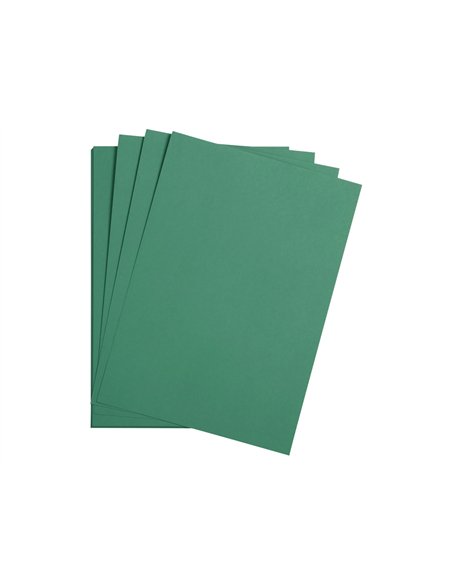 Feuille papier clairefontaine maya 270g 500x700mm coloris vert sapin paquet 25 unites.