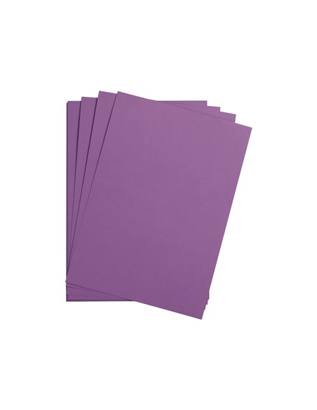 Feuille papier clairefontaine maya 270g 500x700mm coloris violet paquet 25 unites.