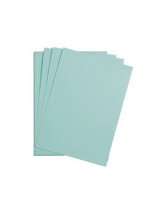 Feuille papier clairefontaine maya 270g 500x700mm coloris vert turquoise paquet 25 unites.