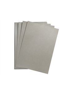 Feuille papier clairefontaine maya 270g 500x700mm coloris argent paquet 25 unites.