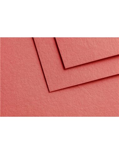 Feuille dessin clairefontaine paint on 500x650mm 250g coloris terracotta paquet 10 unites.