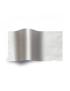 Rouleau de papier de soie canson metalise 0.50x5 m 17g coloris argent. 2