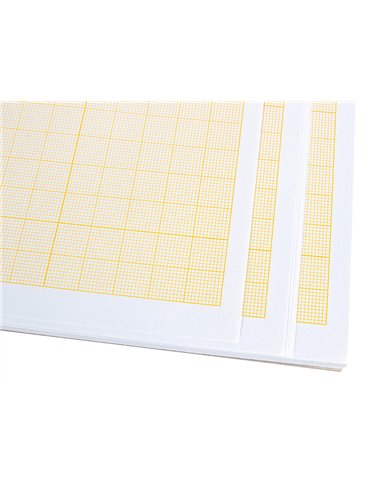 Papier millimétré liderpapel 1mm 80g/m2 feuille a4 210x297mm minipack 10f.