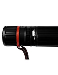 Porte-plans liderpapel plastique bandoulière 75cm extensible 125cm diamètre 9cm coloris noir. 2