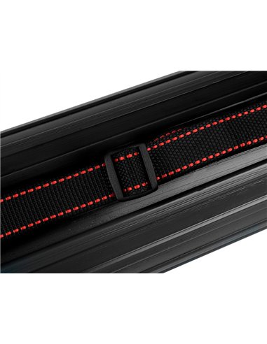 Porte-plans liderpapel plastique bandoulière 75cm extensible 125cm diamètre 9cm coloris noir.