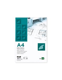 Papier calque liderpapel a4 210x297mm 90g sachet de 12 feuilles. 2