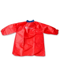 Tablier de protection lavable pour enfant de 2 4 ans couleur rouge.