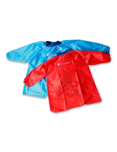 Tablier de protection lavable pour enfant de 5 8 ans couleur bleue.