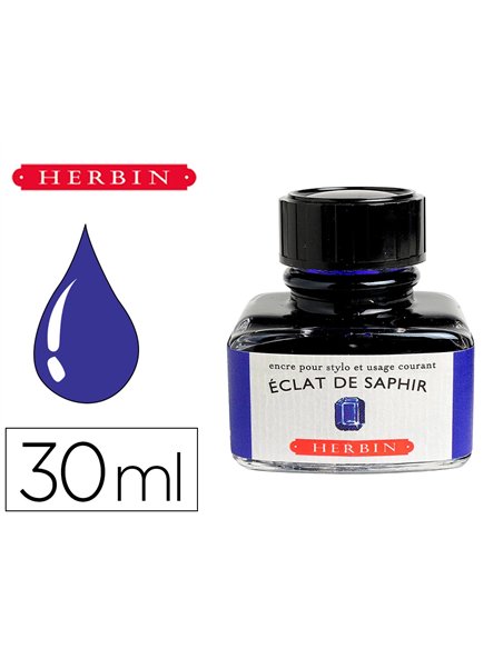 Flacon d'encre j.Herbin eclat de saphir 30ml.