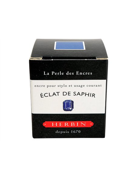 Flacon d'encre j.Herbin eclat de saphir 30ml.