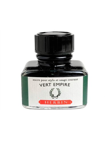 Flacon d'encre j.Herbin vert empire 30ml.