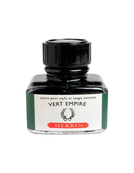 Flacon d'encre j.Herbin vert empire 30ml.
