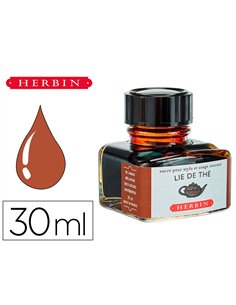 Flacon d'encre j.Herbin lie de th 30ml.