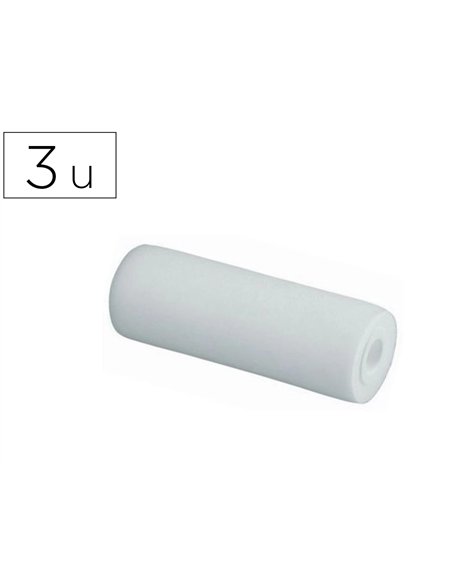 Recharge o'color rouleau mousse haute densite 10cm lot 3 unites.