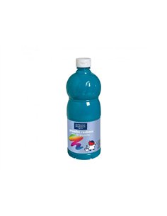 Gouache liquide colart redimix aspect veloute miscible coloris turquoise flacon 1l.
