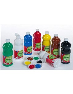 Gouache lefranc bourgeois liquide redimix non toxique fluide couvrante prête à l'emploi assortiment 8 flacons 1000ml. 2