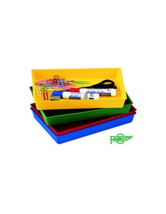 Bac de rangement faibo en polystyrene resistant 23x14x3 cm coloris vert.