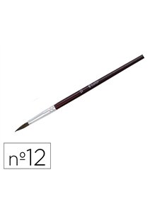 Pinceau o'color poils poney nº12 ideal gouache et aquarelle virole aluminium manche boislaque lot 10 unites.