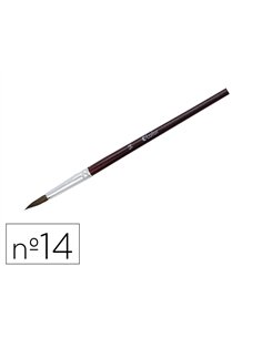 Pinceau o'color poils poney nº14 ideal gouache et aquarelle virole aluminium manche boislaque lot 10 unites.