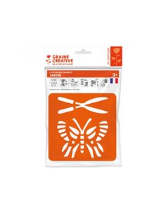 Lot pochoirs graine creative le jardinage plastiques lavables 6 unites. 2