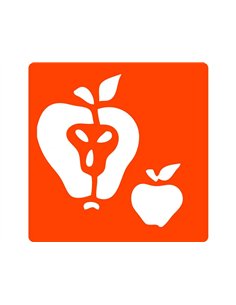 Pochoirs graine creative a dessiner fruits plastiques lavables 6 unites assortis. 2