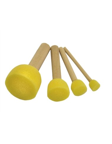 Brosse à pocher pinselfabrik soie ronde 4 tailles assorties lot 4 unités.