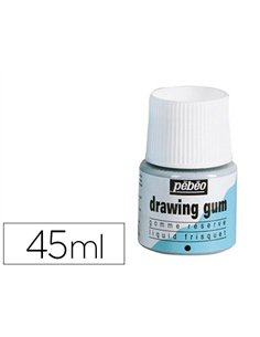 Gomme réserve pébéo drawing gum pelliculable flacon 45ml.