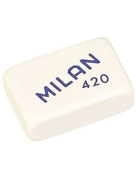 Gomme rectangulaire Milan 420 - Miettes de pain - Caoutchouc synthétique souple - Couleurs assorties