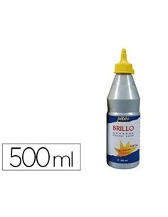 Gouache liquide pébéo brillo prête à l'emploi opaque onctueuse brillance exceptionnelle coloris argent flacon 500ml.