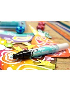 Marqueur pébéo drawing gum pointe ogive 4mm mèche de rechange sur capuchon inodore lot de 10 + 1 gratuit.