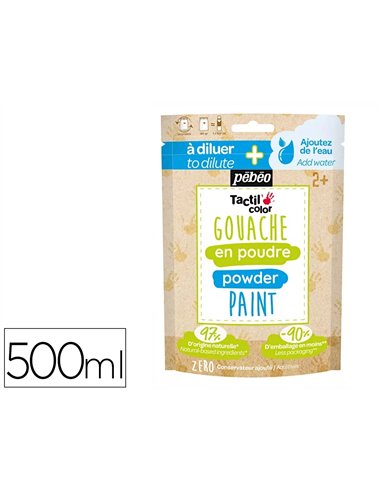 Lot gouache pebeo tactilcolor poudre a diluer 2 en 1 gouache doigt 280ml gouache liquide 500ml coloris.
