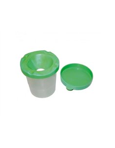 Pot anti-verse pour peinture faibo hermetique avec couvercle coloris assortis.