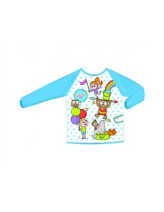 Tablier peinture maped enfant qualite sup manches longues souple et impermeable de 18 mois a 5 ans.