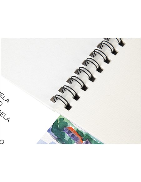 Bloc dessin liderpapel aquarelle spirale papier grain moyen lisse 300g/m2 format a3 420x297mm 10f.