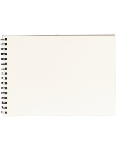 Bloc dessin liderpapel aquarelle spirale papier grain moyen lisse 300g/m2 format a4 297x210mm 10f.