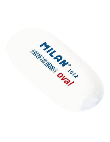 Gomme ovale Milan 1012 - Miettes de pain - Caoutchouc synthétique souple - Blanc
