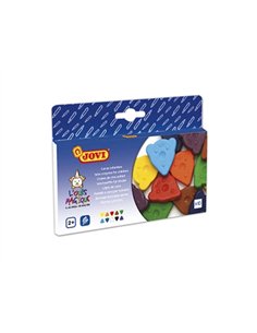 Crayon cire jovi l'ours magique triangulaire ergonomique forme tête ours pot 30 unités.