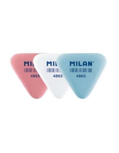 Gomme triangulaire flexible Milan 4865 - Chapelure - Caoutchouc synthétique - Couleurs assorties