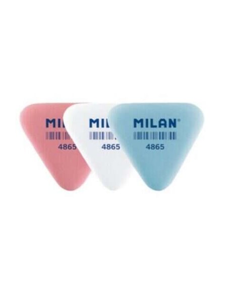 Gomme triangulaire flexible Milan 4865 - Chapelure - Caoutchouc synthétique - Couleurs assorties