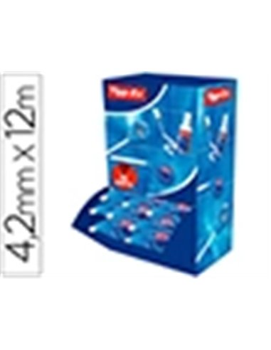 Correcteur tipp-ex easy dévidoir ruban 4,2mmx12m application latérale réécriture immédiate lot 15+5 offerts.