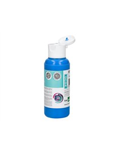 Peinture acrylique liderpapel coloris cyan bouteille 80ml. 2