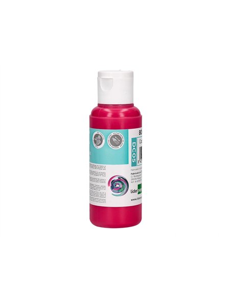 Peinture acrylique liderpapel coloris magenta bouteille 80ml.