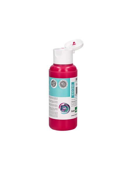 Peinture acrylique liderpapel coloris magenta bouteille 80ml.
