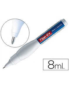 Stylo correcteur tipp-ex shake'n squeeze ergonomique applicateur bille 8ml débit régulé par pression.