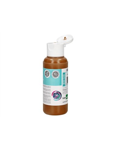 Peinture acrylique liderpapel coloris marron bouteille 80ml.