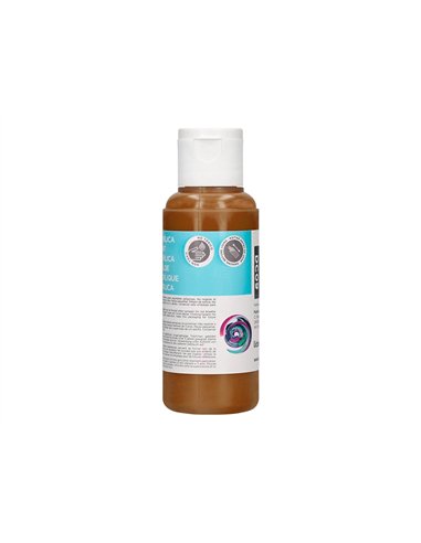 Peinture acrylique liderpapel coloris marron bouteille 80ml.